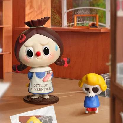 POPMART LABUBU THE MONSTERS HAIR SALON Series Blind Box Anime Action Figure Guess Bag Ornament Figurines Desktop Dolls Model