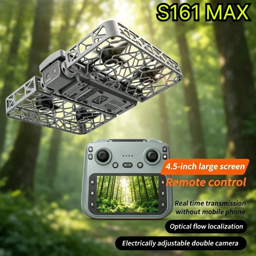Original S161 MAX GPS Foldable Drone 8K Dual Camera Brushless 5G FPV Human Tracking Gesture Shoot Quadcopter Drone