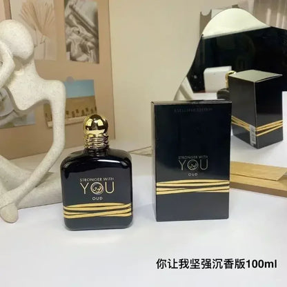 Perfect 100ml Stronger With You Absolutely Sandalwood Oud Perfume, Suitable For Both Men And Women Long lasting Fragrance