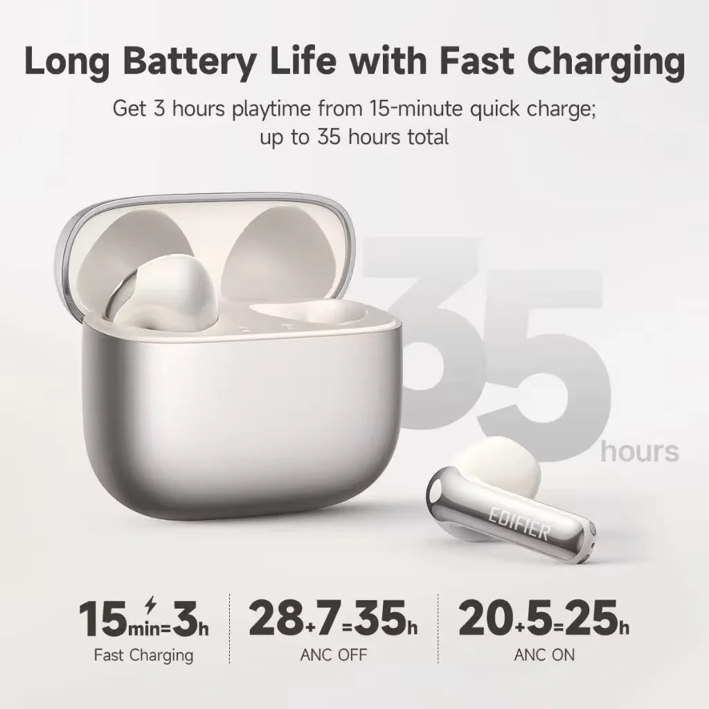 Edifier Evobuds True Wireless Earbuds Bluetooth Earphone with AI Voice Bluetooth 6.1 Hi-Res IP54 Translation Noise Cancelling