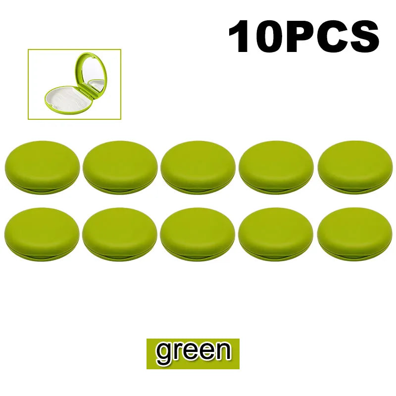 10Pcs Orthodontic Storage Case Portable Clear Aligner Retainer Case Teeth Protector Case Oral Hygiene Organizer