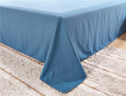 Spring Summer Autumn 1Pc 100% Polyester  Flat Sheet Solid Color High Quality Bed Sheet Various Sizes Can Be Customized