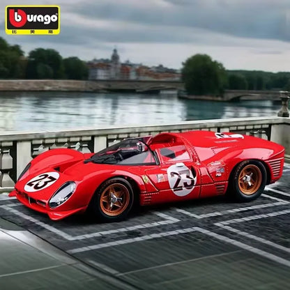 1:24 Ferrari 330 P4 Daytona 1967 Alloy Track Racing Car Model Diecasts Metal Sports Car Vehicles Model Simulation Kids Toys Gift