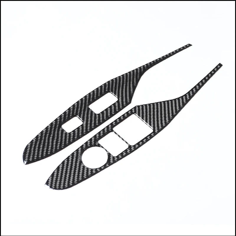 For 2016-2025 Mazda MX-5 ND ND5RC Door Window Switch Panel Soft Carbon Fiber Cover 2Pcs Left & Right Interior Sticker
