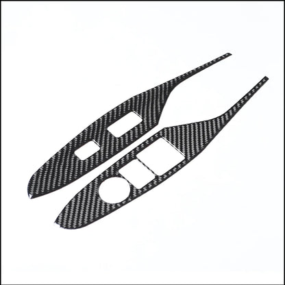 For 2016-2025 Mazda MX-5 ND ND5RC Door Window Switch Panel Soft Carbon Fiber Cover 2Pcs Left & Right Interior Sticker