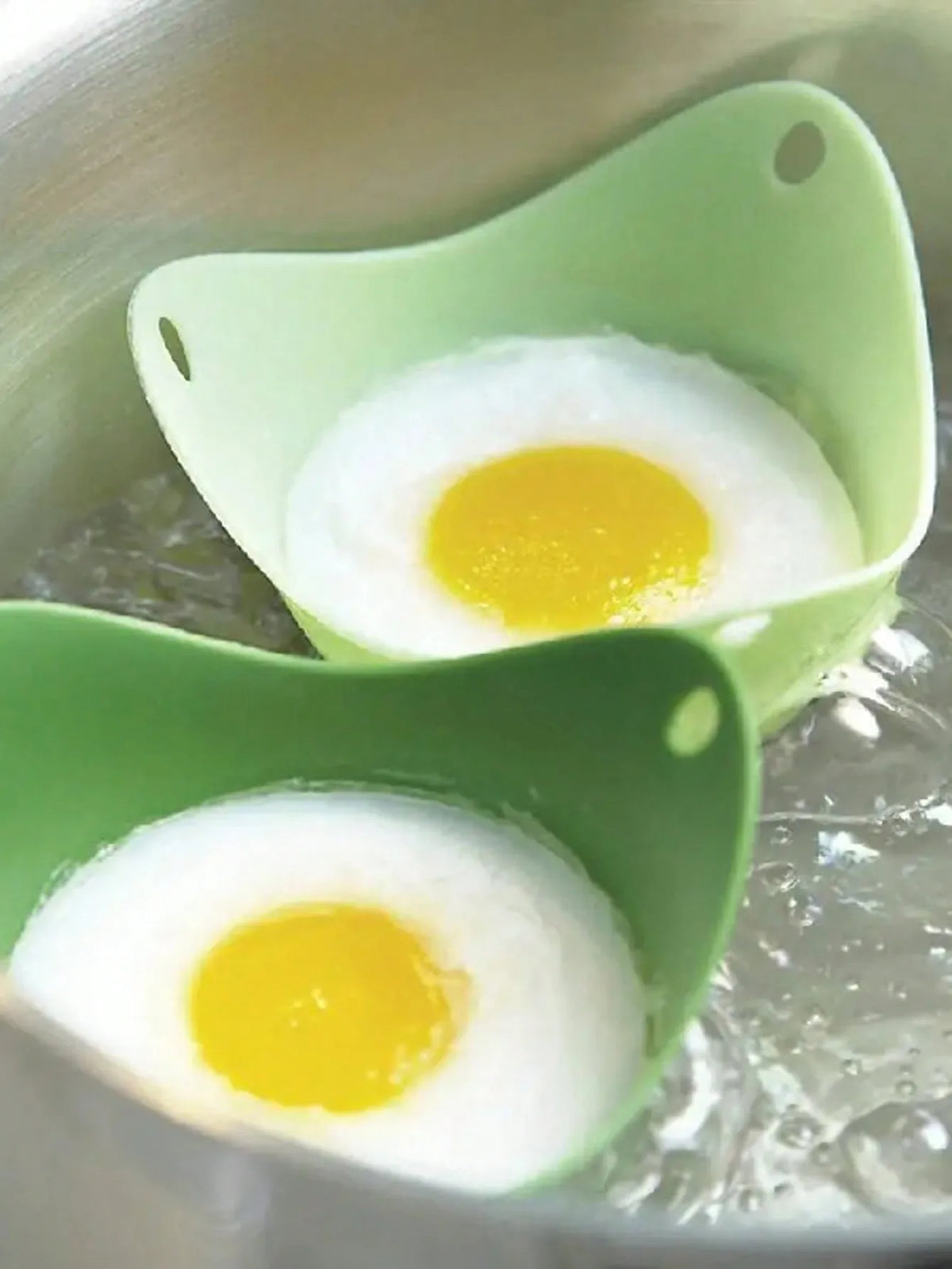 4pcs In Random Colors Egg Boiler Mold Cup, Silicone Egg Poachers, Poached Egg Cups For Microwave Air Fryer Stovetop Egg Cooking