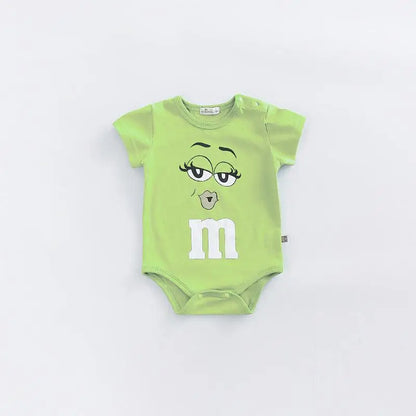 Cute Short Sleeve Rompers Newborn Clothing Solid Color Bodysuit Baby Boys Girls Thin Simple Onesies Fashion Summer Pajamas