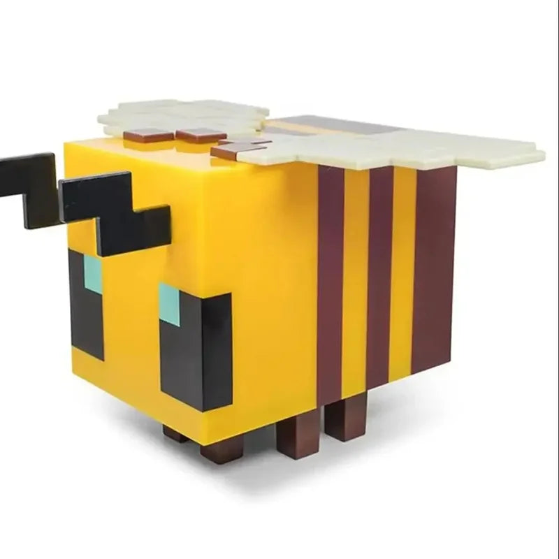My World LED Toy Creative Bee Night Light MC Model Room Home Atmosphere Luminous Table Lamp Children's Gift