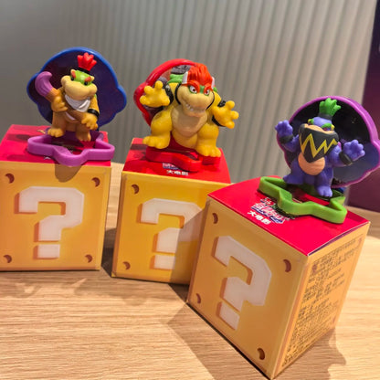 New Genuine Super Mario Collectible Figures Blind Box Luigi Peach Yoshi Bowser Toad Creative Desk Decor Ornament Fans Gift