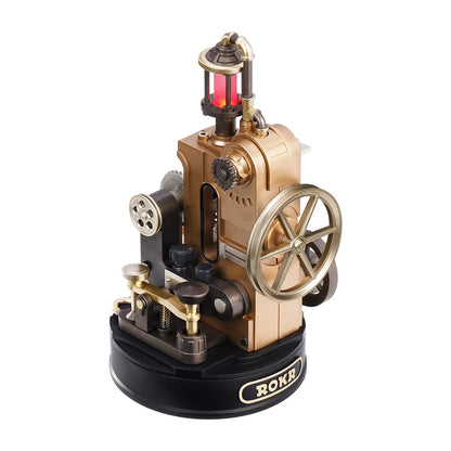 ROBOTIME ROKR Leonardo Da Vinci's Helicopter 3D Puzzle Steampunk Mechanical Model with Moving Wing LED Unique XMAS Gift For Men