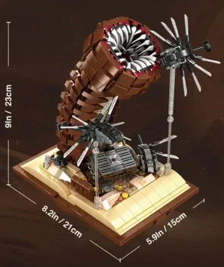 1688PCS MOC Movie Dune Sandworm Building Blocks Sci-Fi Classics Ornithopter Scene Assembly Technical Bricks Toys For Kid Gift