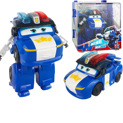 New Hot Super Wings Large Transformation Anime Transformation Flat Robot Action Character Transformation Toy Children'S Gift