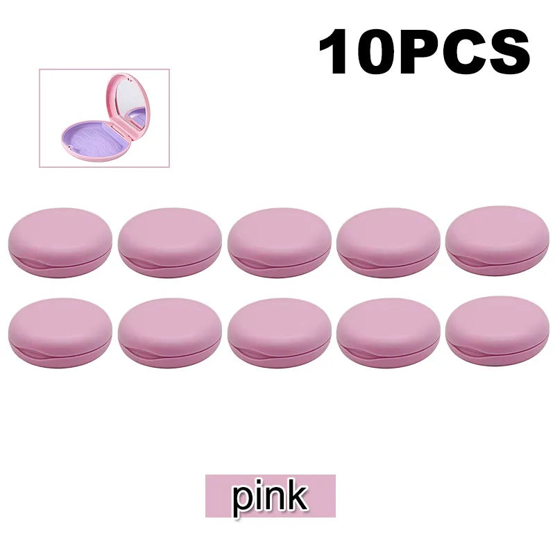 10Pcs Orthodontic Storage Case Portable Clear Aligner Retainer Case Teeth Protector Case Oral Hygiene Organizer