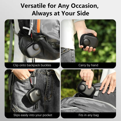 Case for Insta360 Go Ultra Accessories, for Insta 360 Go-Ultra Portable and Compact Travel Bag Hard Leather Case with Soft Inner