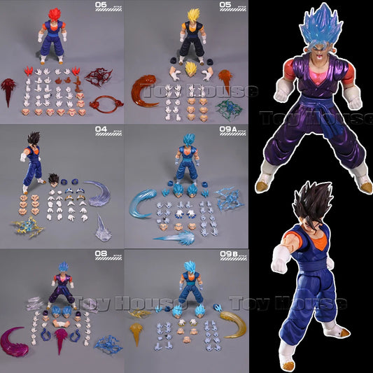 YGmw Studio OC Dragon Ball Anime SHF Super Saiyan Fusion Warrior Vegito 07 Action Figure PVC Figures Collectible Model