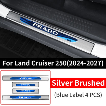 For 2024-2027 Toyota Land Cruiser Prado LC250 J250 Stainless Steel Exterior Door Sill Protector Anti Scratch Wear Resistant Trim