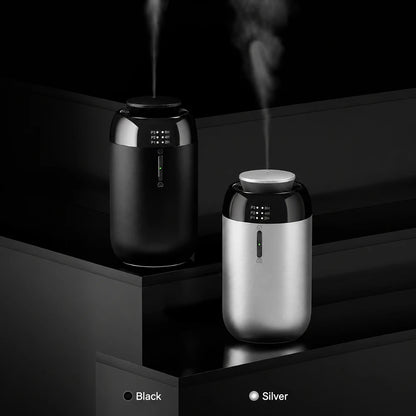TEABLUM Aluminum Car Aroma Diffuser Smart Home Auto Oil Diffuser Type-C Rechargeable Leak Proof Fragrance Diffuser Holiday Gifts