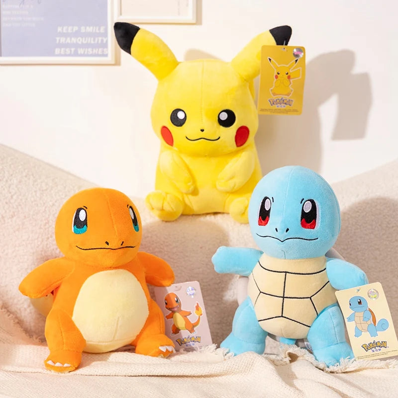 Newest Pokemon Collection Plush Kawaii Pikauchu Scorbunny Sprigatito Gengar Stuffed Doll Charizard Lapras Xmas Toys Gifts
