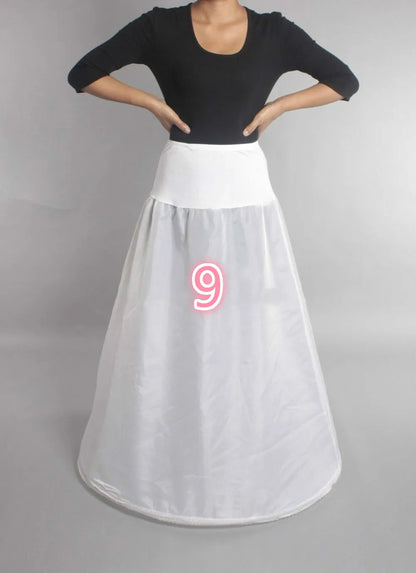 Hot Bridal Wedding Petticoat Underskirt Prom Plus Size Hoop Crinoline 12 Styles Customized