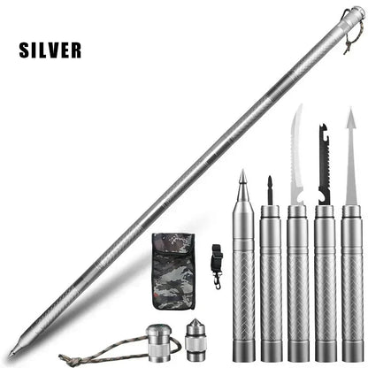 CEOI GWOK Walking Stick Set Adjustable Height Walking Cane Essential Gear Multi-functional Hiking Stick Premium Trekking Poles