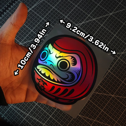 A DARUMA Doll JDM Vinyl Decal - A Car Laser Laser-Themed Sticker