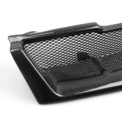 Front Grille Racing Grill For Nissan R33 GTR 1993-1998 Carbon Fiber/Fiberglass Honeycomb Style Car Upper Bumper Hood Mesh Grid
