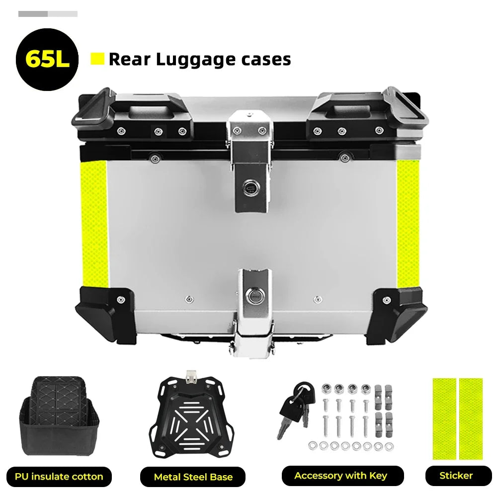 CNC Aluminum Motorcycle Helmet Box Trunk Top Case Travel Luggage Storage Box for BMW R1200GS Adventure 1200 GS R1250GS ADV