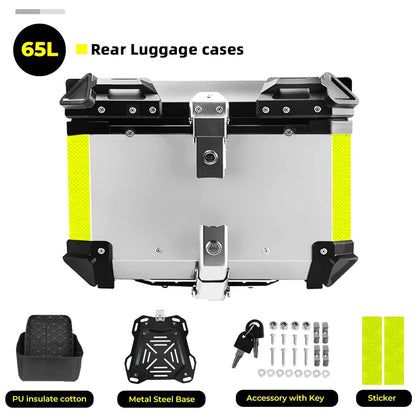 CNC Aluminum Motorcycle Helmet Box Trunk Top Case Travel Luggage Storage Box for BMW R1200GS Adventure 1200 GS R1250GS ADV