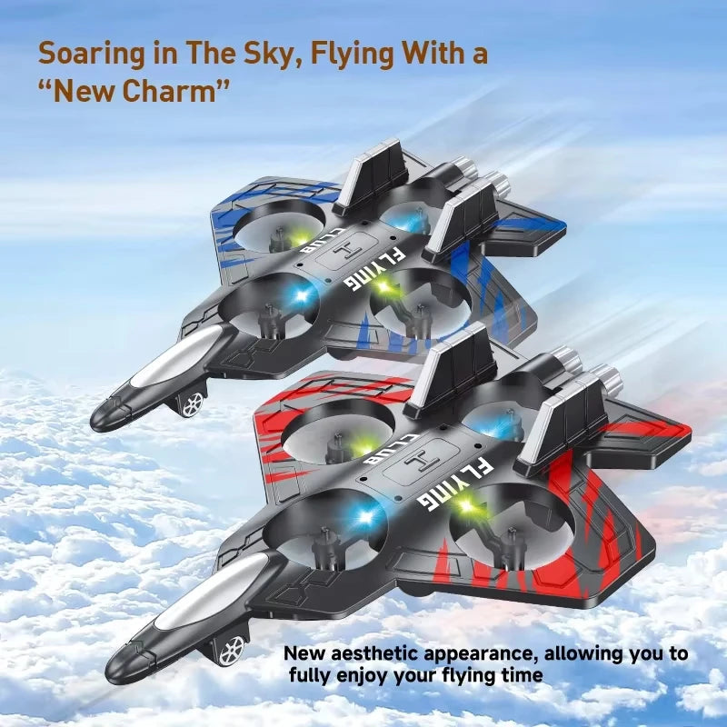 Oike RC Aircraft Foam Stunt Glider Electric Fighter Remote Control Airplane Helicopter 2.4G Radio Fall Resistant Plane Toy Gifts