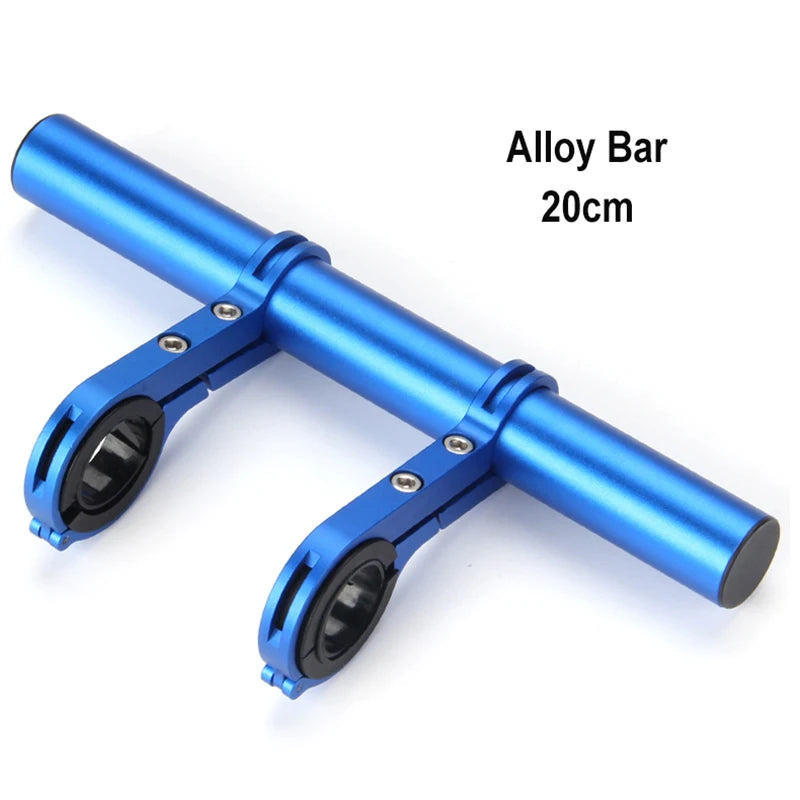 10/20/30cm Bicycle Handlebar Extended Bracket Aluminum MTB Bike Front Light Expansion Bracket Road Cycling Extender Rack Parts
