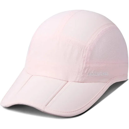 GADIEMKENSD Men Women Folding Climbing Peaked Cap Baseball Cap Outdoor Breathable Camping Hiking Quick Drying Trekking Sun Hat
