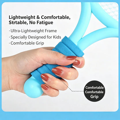 Children's badminton tennis racket exercise reaction ability beginners family outdoor beach tennis kindergarten baby parent-chil