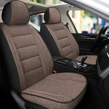 Universal Linen Car Seat Full Cover Breathable Comfortable Flax Sedan SUV Seat Cushion Car Seats Full Cover Protection