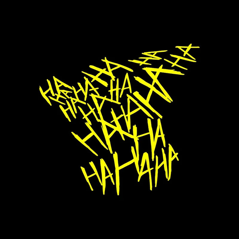 Car Motorcycle Sticker HAHAHA Joker Motorcycle Helmet Stickers Car Reflective Moto Auto Funny Helmet Decal Vinyl Styling Decor