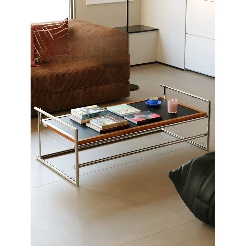 Rio Bauhaus coffee table living room home medieval minimalist designer retro paint-free stainless steel tea table desk