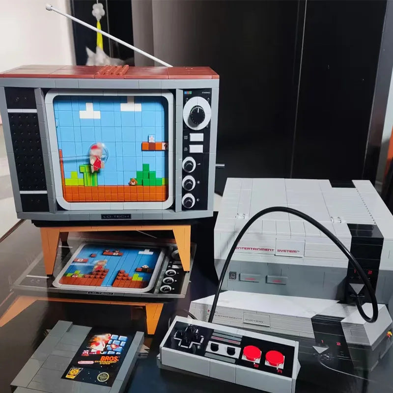 Ideas Super NES TV Game Console Model Moc Modular Building Blocks Bricks Action Figures Educational Children Toy 2646pcs
