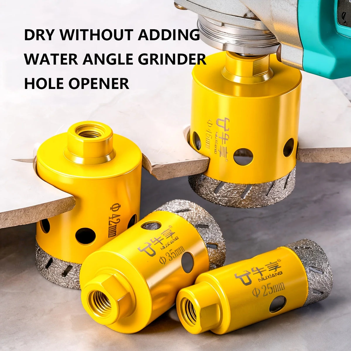 Diamond Drill Bits Set Ceramic Tile Hole Saw with Position Drill for Glass Marble Granite Stone Porcelain