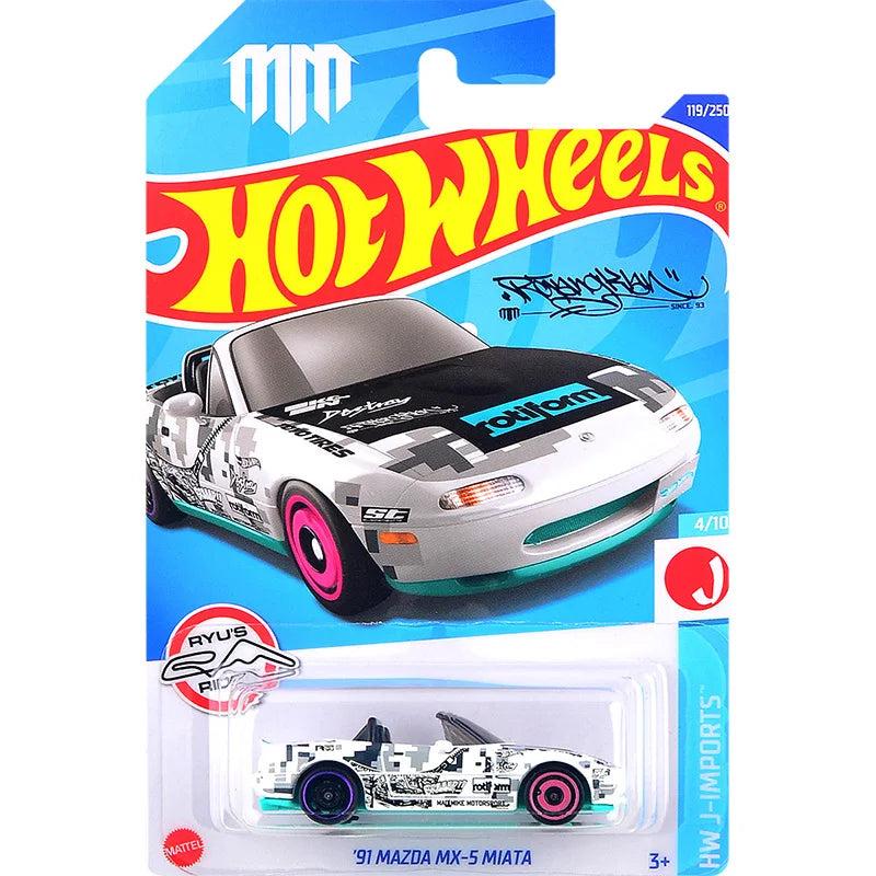 HotWheels 1:64 MAZDA MX-5 MIATA Alloy Sports Car Model Simulation Diecast Metal Classic Racing Vehicles Car Model Kids Toys Gift