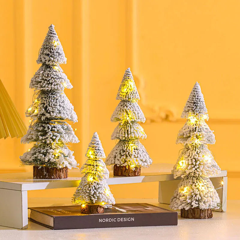 15/20/25/30CM Snow White Merry Christmas Decoration Christmas Tree Pine Ornament for Home Decor Party New Year Gift 2026 Navidad