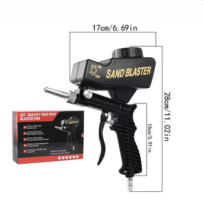 Handheld Sandblasting Machine 90 Mpa Small Adjustable Sandblasting Gun Pneumatic Blasting Gun Set Small Sand Blasting Machine