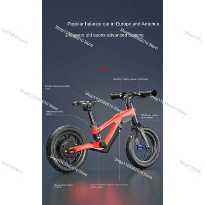 24V 250W 2.5Ah Lithium Battery Powered Children Riding cycle 12inch Electric Kids Balance Dirt Bike