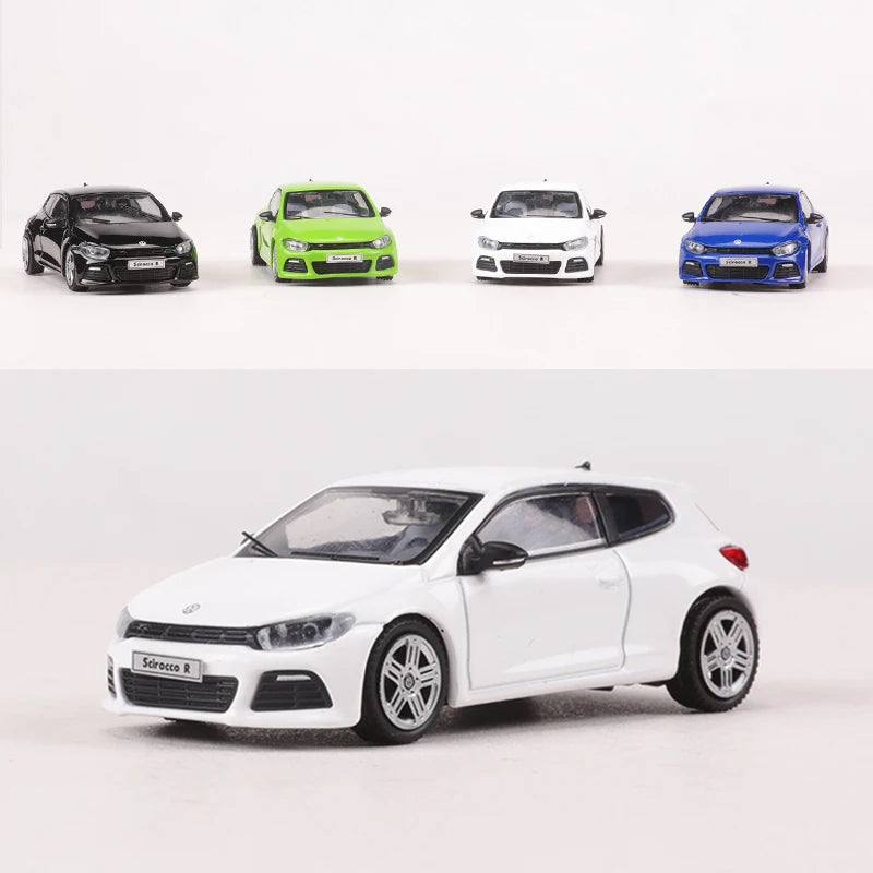 GCD 1:64  Scirocco R White/Black/Green/Blue Alloy Model Car
