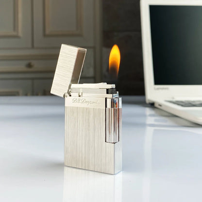 Windproof Lighter with Bright Sound for Men, Retro Cigarette Gift, Brass Shell, New