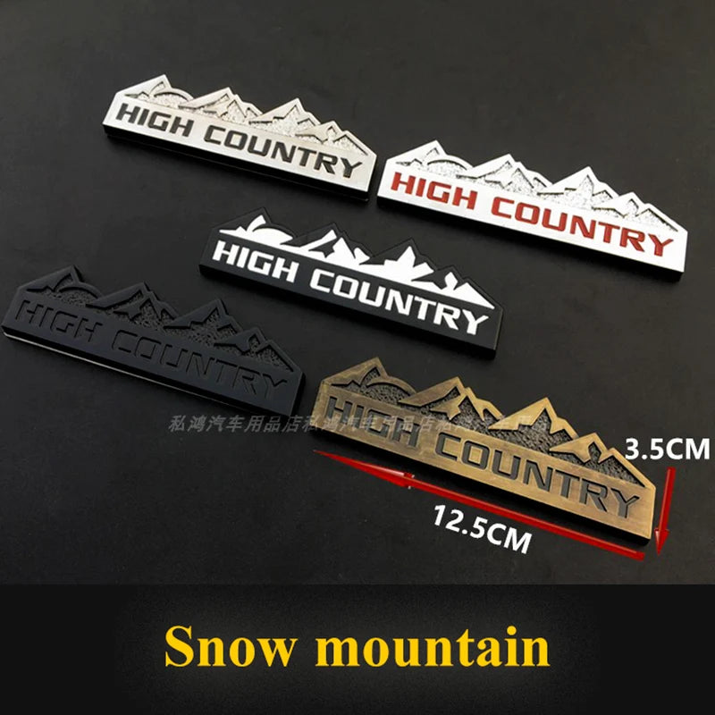 3D Metal Emblem 4X4 Trail Rated Badge High Country Logo Stickers For Jeep Wrangler Patriot Car Styling Car Stickers Accessories