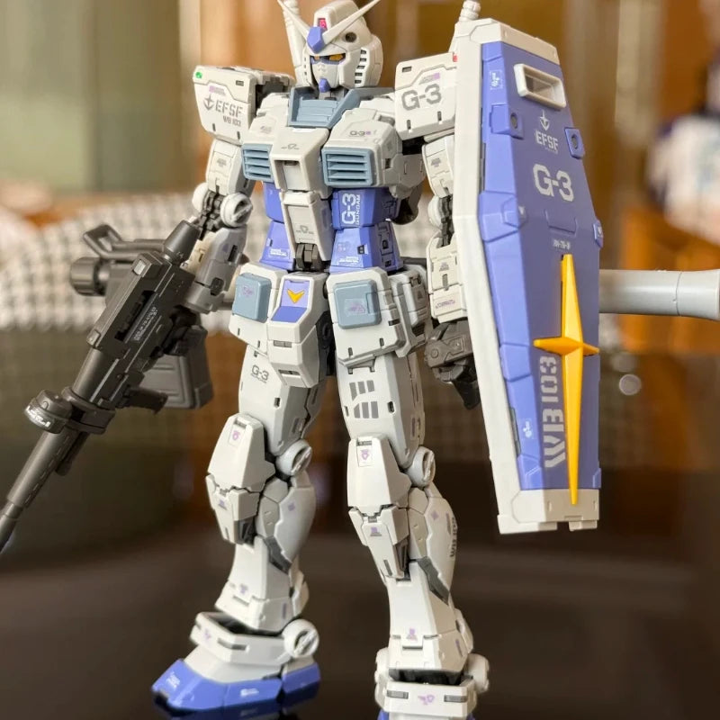 New RG 1/144 RX-78-2 2.0 Yuanzu G3 Action Figures Mech Assembly Model Kit Desktop Ornament Plastic Model Toys Collectible Gifts