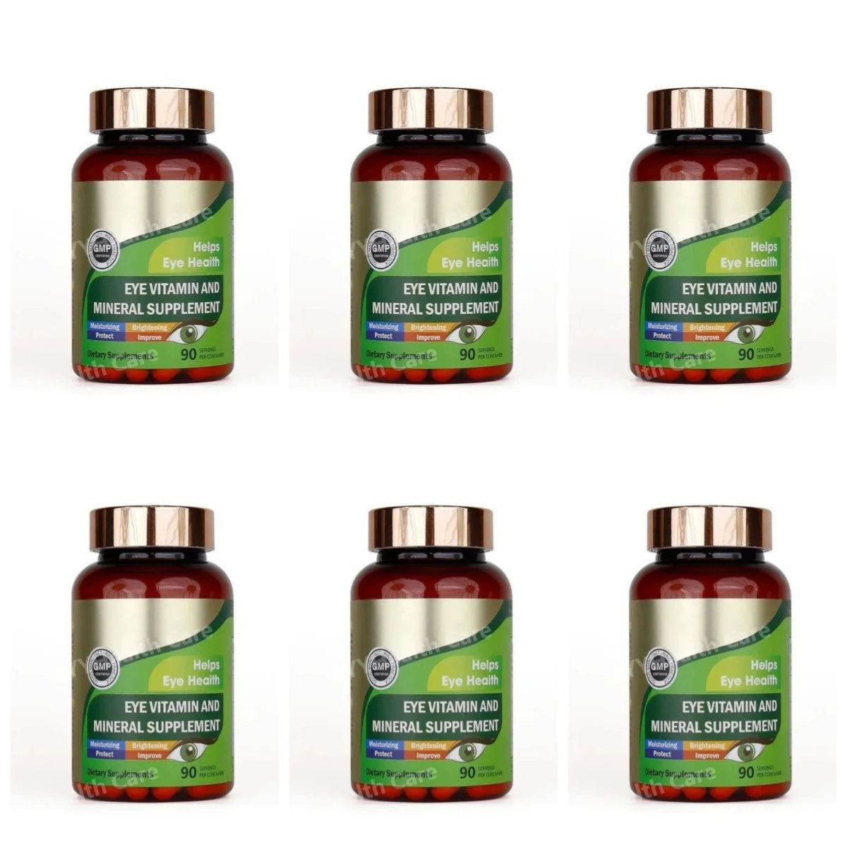 Lutein Eye Vitamins Capsules with Zeaxanthin Zinc Daily Eye Nutrition Supplement Eye Health Support for Adults 90 Count Bottle