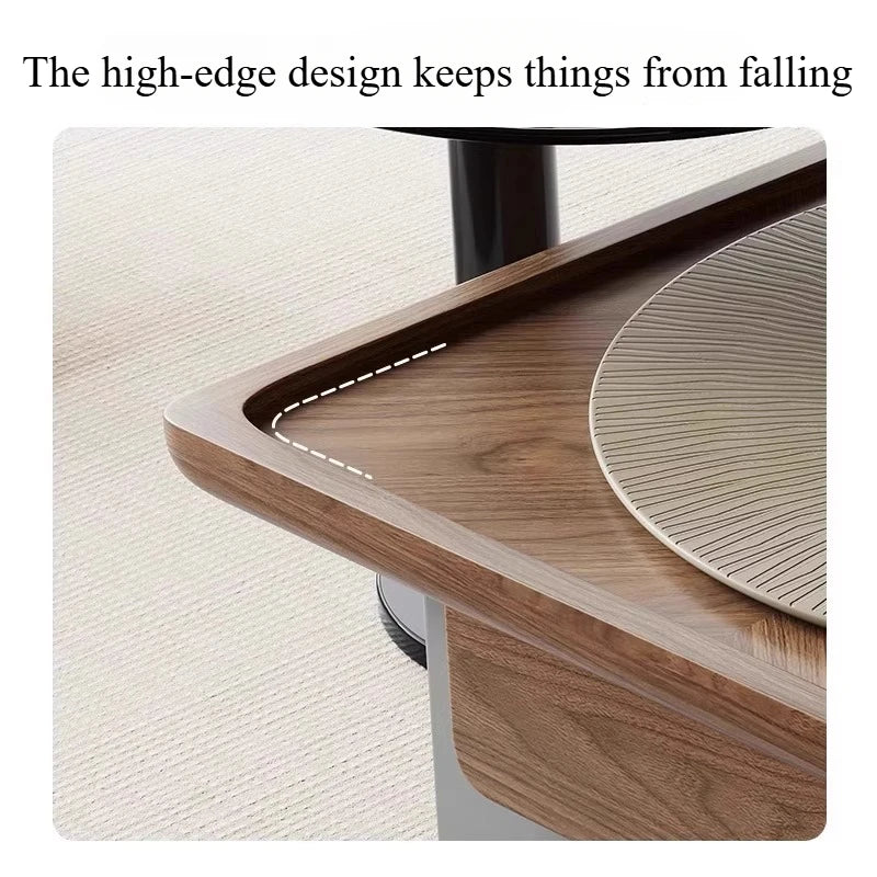 Brown Waterproof Coffee Table Tray Centerpiece Unique Modern Set Side Table Living Room Minimalist Mesa De Centro Sala Furniture