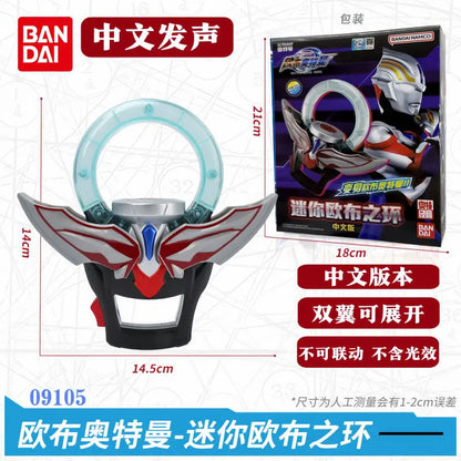 Bandai Original Ultraman Nexus Orb Mebius Chinese Sound Mini Wrist Guard Transformation Device Toy Anime Action Gifts Child