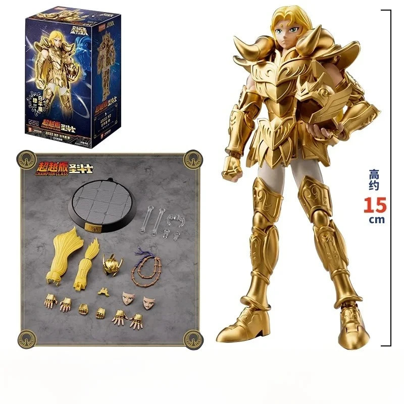 BLOKEES Original Gold Saint Seiya Cancer Deathmask Dragon Shiryu Capricorn Shura High-Detailed Anime Statue Action Figure Model