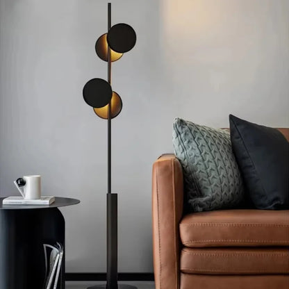 Modern Premium Black LED Floor Lamp for Living Room Sofa Side Bedroom Bedside Ambient Lighting Home Decorative Standing Light